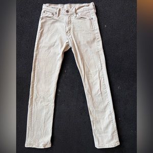 Levi’s Beige Slim Fit Tapered Jeans (gently used)